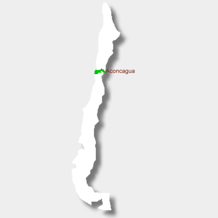 Karte der Weinbauregion Aconcagua