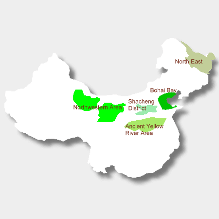 Karte der chinesischen Weinbauregion
