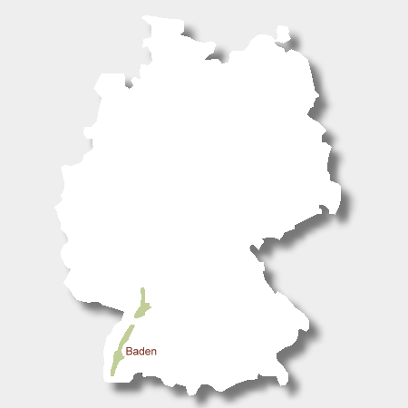 Karte der Weinbauregion Baden