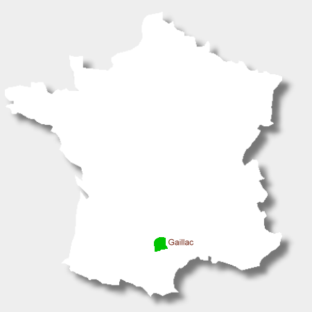 Karte Weinbauregion Gaillac