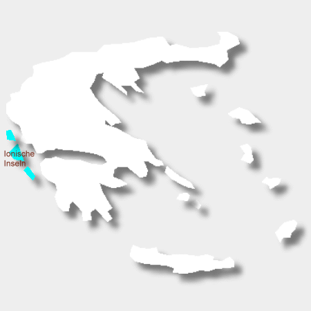 Karte Weinbauregion Ionische Inseln