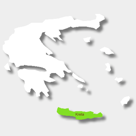 Karte Weinbauregion Kreta