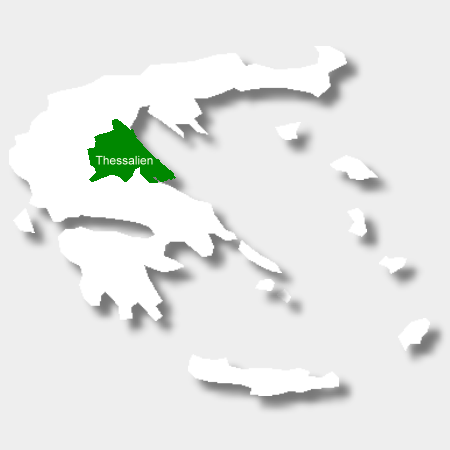 Karte Weinbauregion Thessalien
