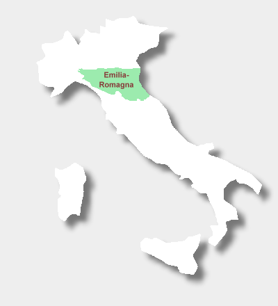 Karte Weinbauregion Emilia-Romagna