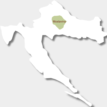 Karte Weinbauregion Moslavina
