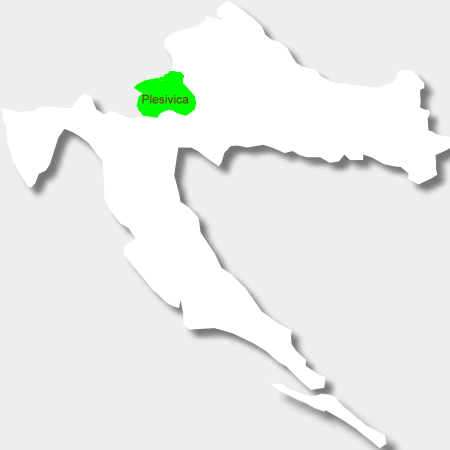 Karte Weinbauregion Plesivica
