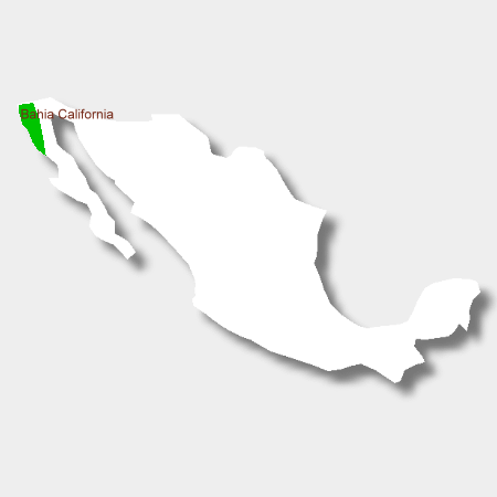Karte Weinbauregion Bahia California