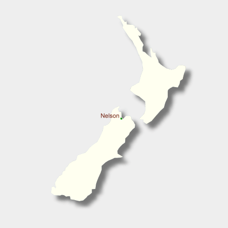 Karte Weinbauregion Nelson