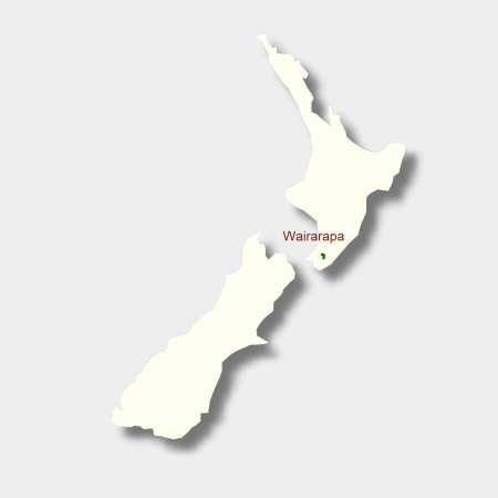 Karte Weinbauregion Wairarapa