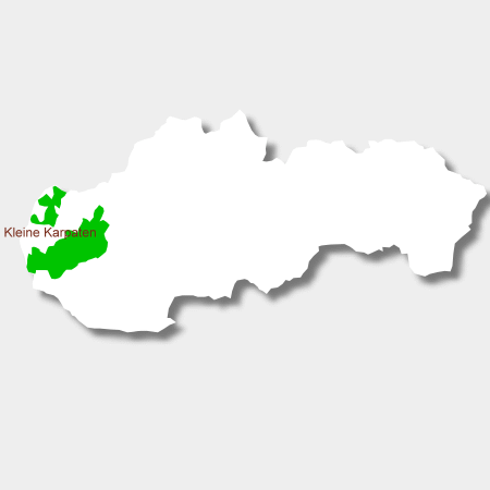 Karte Weinbaugebiet Kleine Karpaten