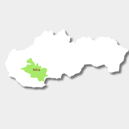 Karte Weinbaugebiet Nitra