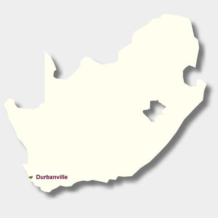 Karte Weinbaugebiet Durbanville